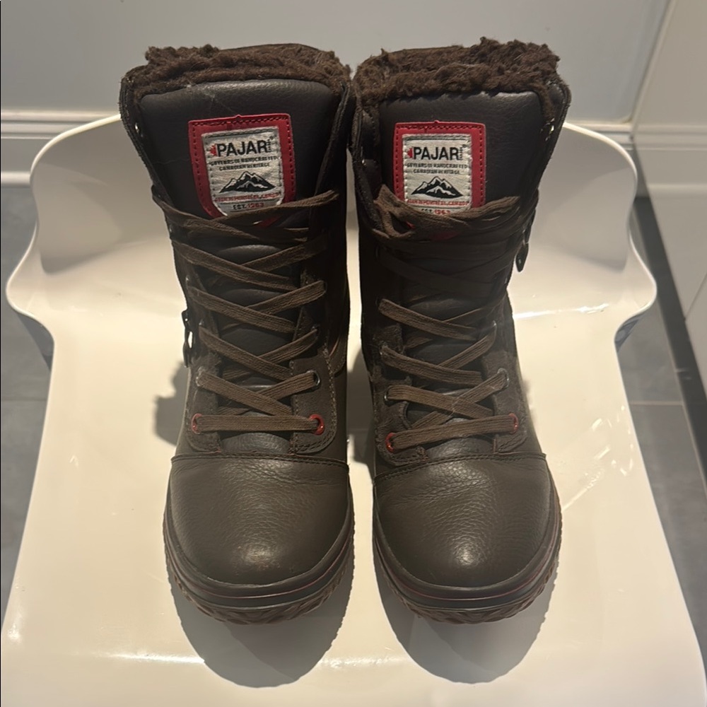 Pajar Dark Brown Waterproof Leather  Boots